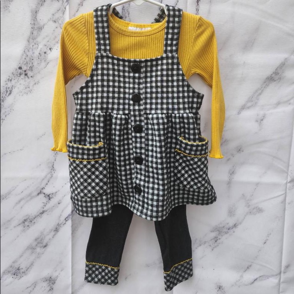 2t Youngland buffalo plaid outfit